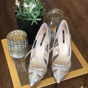 Silver Zara Pumps